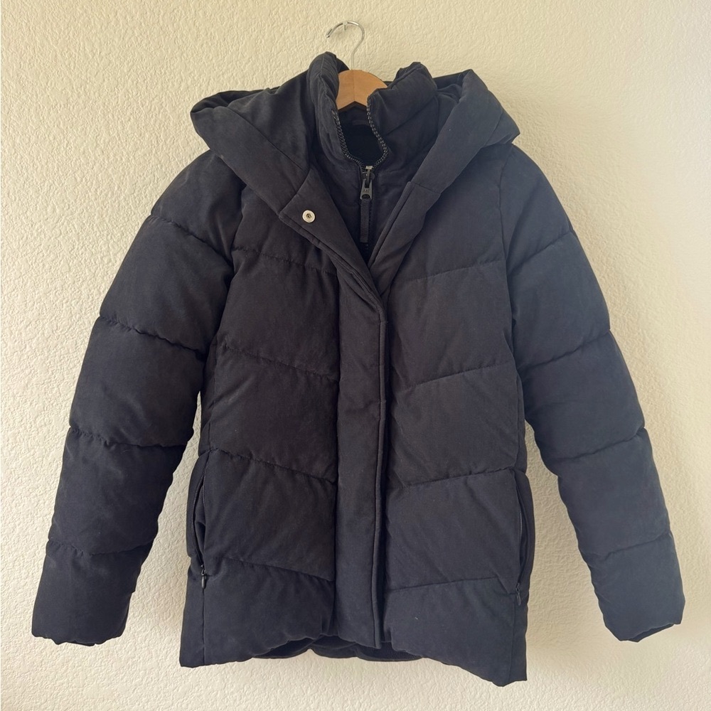 Abercrombie & Fitch Black Hooded Puffer Jacket Super Warm size XS GUC